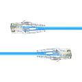 Ultra Slim 28AWG Cat6a UTP Patch Cable 7.5m Component Level Performance with Clear Assembly Boot